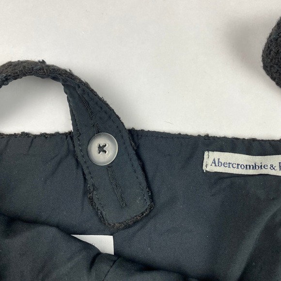 NWT Abercrombie & Fitch Women Tweed Crop Tank Size M Black Plaid Sweetheart - Picture 7 of 12